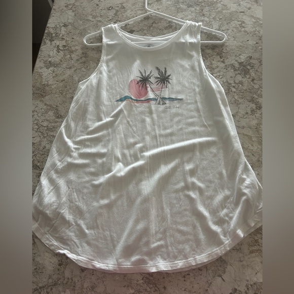 Women’s Old Navy Chill Vibes Graphic Tank Top Medium - Picture 5 of 9